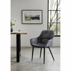 Armstuhl, BxH: 63 x 81,5 cm, Samt (100% Polyester)/Metall