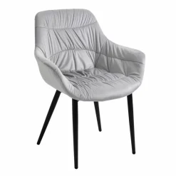 Armstuhl, BxH: 63 x 81,5 cm, Samt (100% Polyester)/Metall