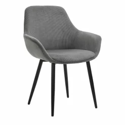 Armstuhl, 2er SetBxH: 64 x 86 cm, Strukturstoff (100% Polyester)/Metall