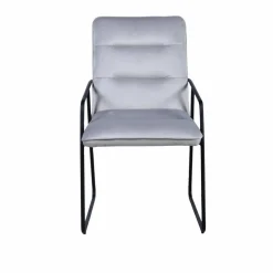 Armstuhl, Höhe: 88 cm, hellgrau/schwarz, 2 stk