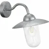 Außenwandleuchte »MILTON«, max. 60W, E27, (BxH): 24 x 31 cm, silber