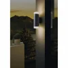 Außenwandleuchte »RIGA-LED«, 2x5W, schw./satiniert GU10, (HxL): 20,5 x 6,5 cm