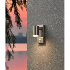 Außenwandleuchte »RIGA 5«, 2x3W, 500 lm, 3000 k, (HxL): 21,5 x 6,5 cm, mit Sensor