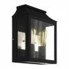 Außenwandleuchte »SONCINO«, E27, max. 2x 60W, Aluguss schwarz, (HxL): 33 x 26,5 cm