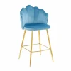 Barhocker, Höhe: 100 cm, blau/goldfarben, 2 stk