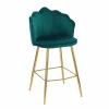 Barhocker, Höhe: 100 cm, grün/goldfarben, 2 stk