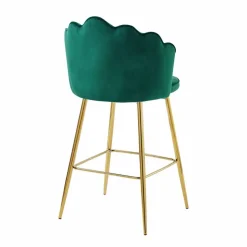 Barhocker, Höhe: 100 cm, grün/goldfarben, 2 stk