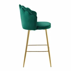 Barhocker, Höhe: 100 cm, grün/goldfarben, 2 stk