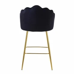 Barhocker, Höhe: 100 cm, schwarz/goldfarben, 2 stk