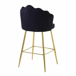 Barhocker, Höhe: 100 cm, schwarz/goldfarben, 2 stk