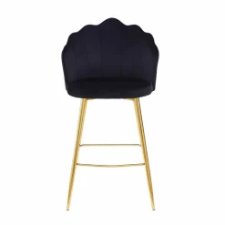Barhocker, Höhe: 100 cm, schwarz/goldfarben, 2 stk