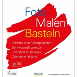 Bastelkalender »Foto-Malen-Basteln«, BxH: 24 x 21,5 cm, Blattanzahl: 13