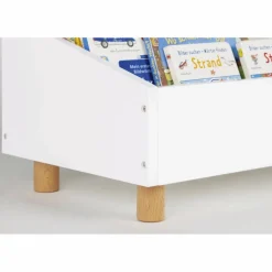 Bücherregal, BxHxL: 50 x 26 x 32 cm, buchenfarben/weiß