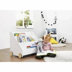 Bücherregal, BxHxL: 65 x 57 x 42 cm, weiß