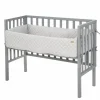 Beistellbett, (BxL): 47 cm x 99,5 cm, Holz, taupe