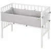 Beistellbett, (BxL): 47 cm x 99,5 cm, Holz, weiß