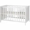 Beistellbett, (BxL): 66 cm x 121,5 cm, Holz, weiß