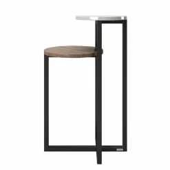 Beistelltisch »CHERYL«, BxH: 80 x 60 cm, Spanplatte/MDF/PVC/Metall