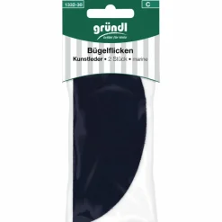 Bügelflicken, marine, Polyurethan (PU)/Polyester