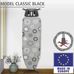 Bügeltisch, BxL: 38 x 120 cm, schwarz