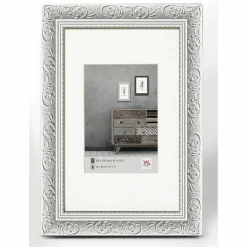 Bilderrahmen »BAROCK«, BxL: 46,8 x 56,7 cm, weiß, Holz