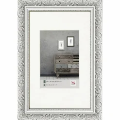 Bilderrahmen »BAROCK«, BxL: 46,8 x 56,7 cm, weiß, Holz