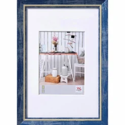 Bilderrahmen »Chalet«, BxL: 32,5 x 42,5 cm, blau, Kunststoff