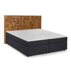 Boxspringbett »This&That«, BxL: 220 x 205 cm, Stoff/Teakholz