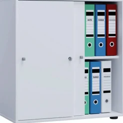 Büroschrank »Lona L mit Schiebetüren«, BxHxL: 37 x 74 x 70 cm, Holzwerkstoff