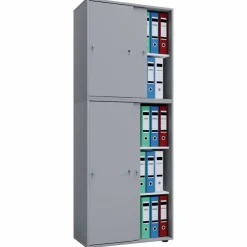 Büroschrank »Lona XXL mit Schiebetüren«, BxHxL: 37 x 183 x 70 cm, Holzwerkstoff