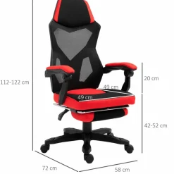 Bürostuhl, BxH: 66 x 120 cm, höhenverstellbar, Gestell aus Polypropylen
