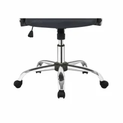 Bürostuhl, Höhe: 111 cm, grau/chromfarben