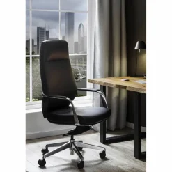 Bürostuhl, Höhe: 120,5 cm, schwarz