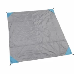 Campingdecke, grau, Polyester, BxL: 200 x 200 cm