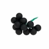 Christbaumschmuck, Ø: 2 cm, Uni, schwarz, 12 Stück