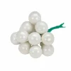 Christbaumschmuck, Ø: 2 cm, Uni, weiß, 12 Stück