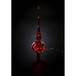Christbaumspitze »Lumix Tree Topper«, konisch, Höhe: 29 cm, batterie, rot