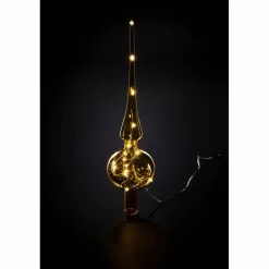 Christbaumspitze »Lumix Tree Topper«, konisch, Höhe: 29 cm, batterie, bernsteinfarben