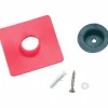 Clip on Befestigung, Kunststoff, rot / schwarz