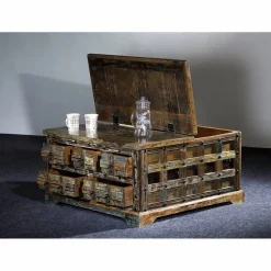 Couchtisch »KALANKA«, BxLxH: 90 x 90 x 47 cm, Mangoholz/Akazienholz