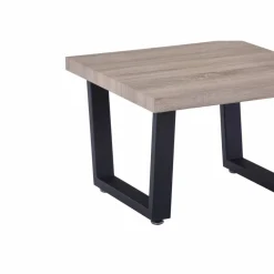 Couchtisch, natur/schwarz, Mitteldichte Faserplatte (MDF)/Metall