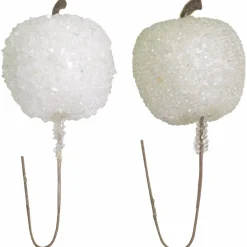 Deko-Apfel-Pick, 20 g, weiß