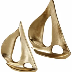 Dekoaufsteller, Aluminium, goldfarben