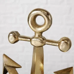 Dekoaufsteller, Aluminium, goldfarben/schwarz