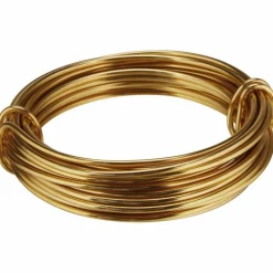 Dekodraht, Länge: 5 m, Aluminium, goldfarben