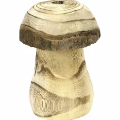 Deko-Figur Holzpilz, L 9 x B 9 x H 13 cm, natur