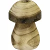 Deko-Figur Holzpilz, L 6 x B 6 x H 10 cm, natur