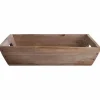 Deko-Figur Tablett, B 21 x L 21 x H 4,5 cm, braun Holz