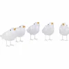 Dekoleuchte, vogelförmig, Höhe: 11,5 cm, netz, weiß