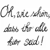 Dekorserviette, Text, 20 Stk., 33x33 cm, weiß